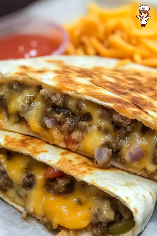 Cheeseburger Quesadilla Recipe Easy & Delicious Fusion Comfort Food