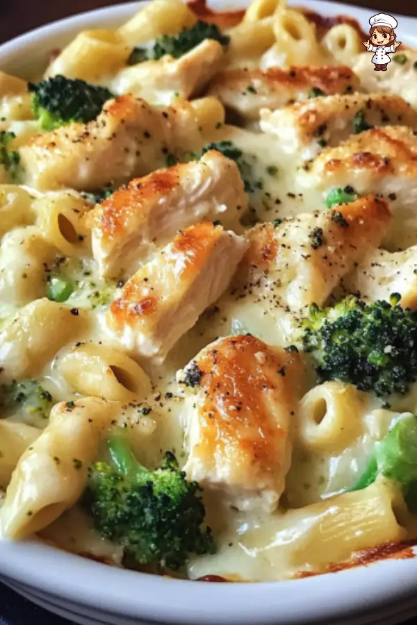 Chicken and Broccoli Alfredo Bake – Creamy, Cheesy Comfort Food