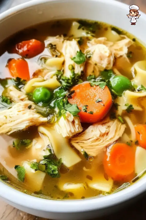 Classic Chicken Noodle Soup Recipe – Comforting & Hearty Homemade Soup