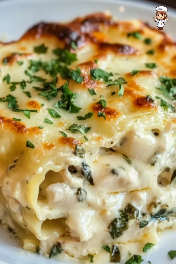 Delicious Chicken Lasagna Recipe with Creamy Spinach Sauce