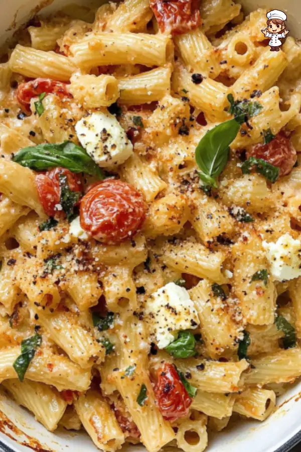 Easy Baked Feta Pasta Recipe Creamy Roasted Tomato Pasta