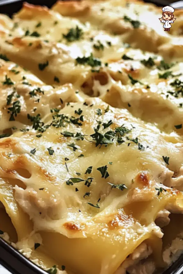 Easy Chicken Lasagna Roll-Ups – Creamy, Cheesy, and Family-Friendly
