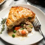 Delicious homemade chicken pot pie with flaky crust and savory filling