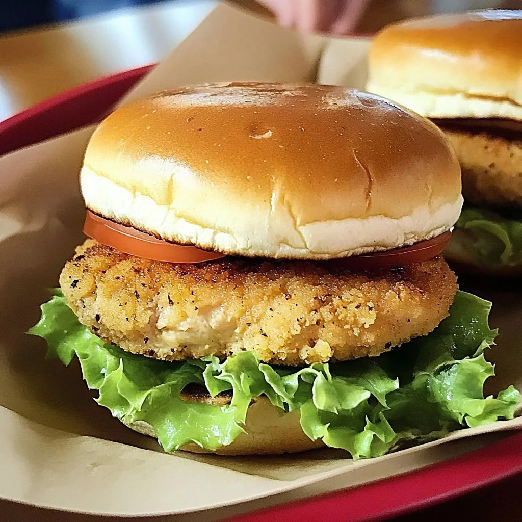 Delicious homemade chicken burgers from Natasha's kitchen