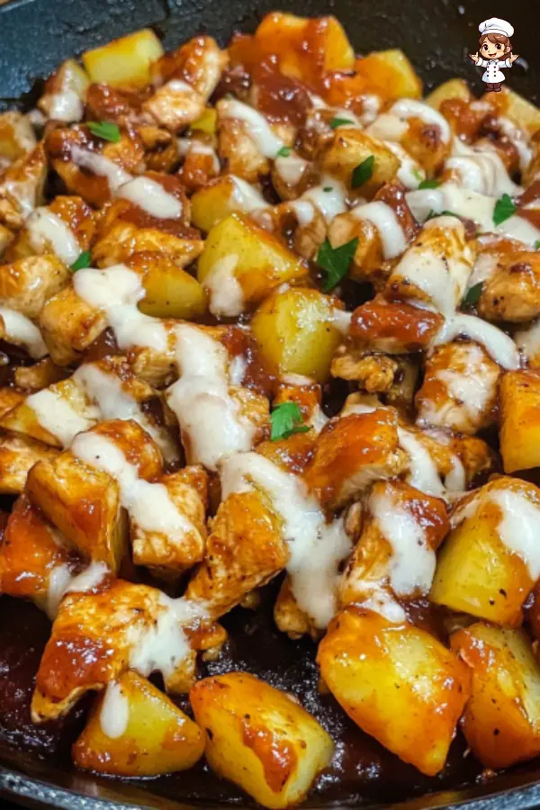 BBQ Chicken Potato Skillet Recipe  Hearty One-Pan Dinner