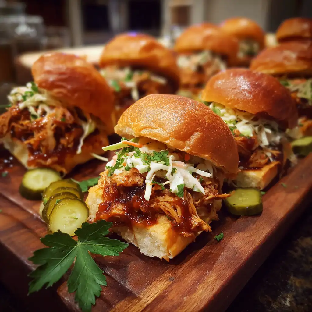BBQ Pulled Chicken Sliders Recipe A Flavorful Delight!