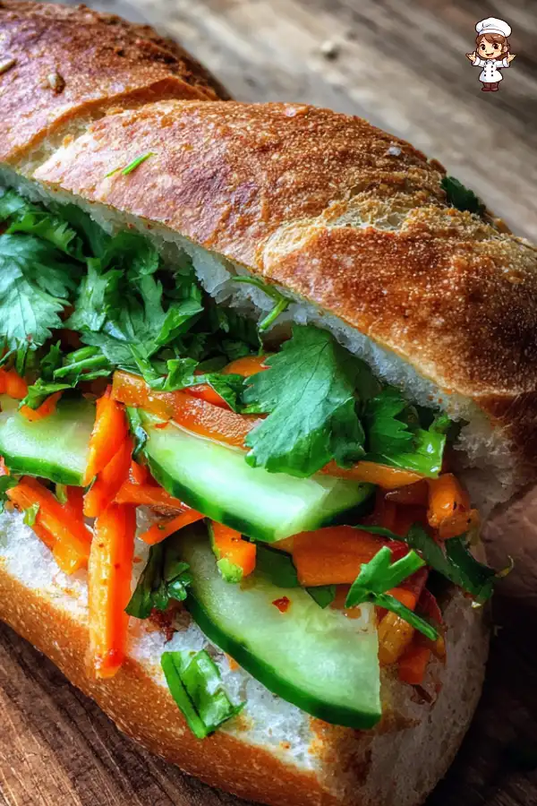 Banh Mi with Pickled Vegetables A Flavorful Delight!