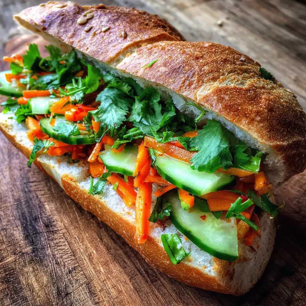 Banh Mi with Pickled Vegetables A Flavorful Delight!