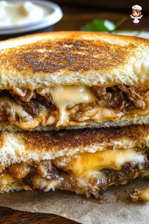 Birria Grilled Cheese Recipe Slow Cooker Cheesy Beef Sandwich