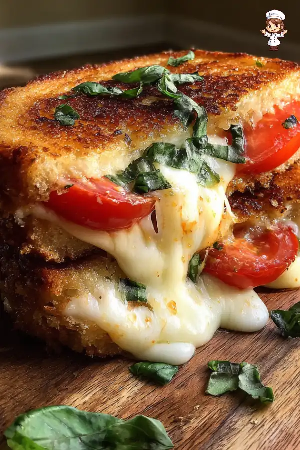 Caprese Grilled Cheese Sandwich A Flavorful Delight!