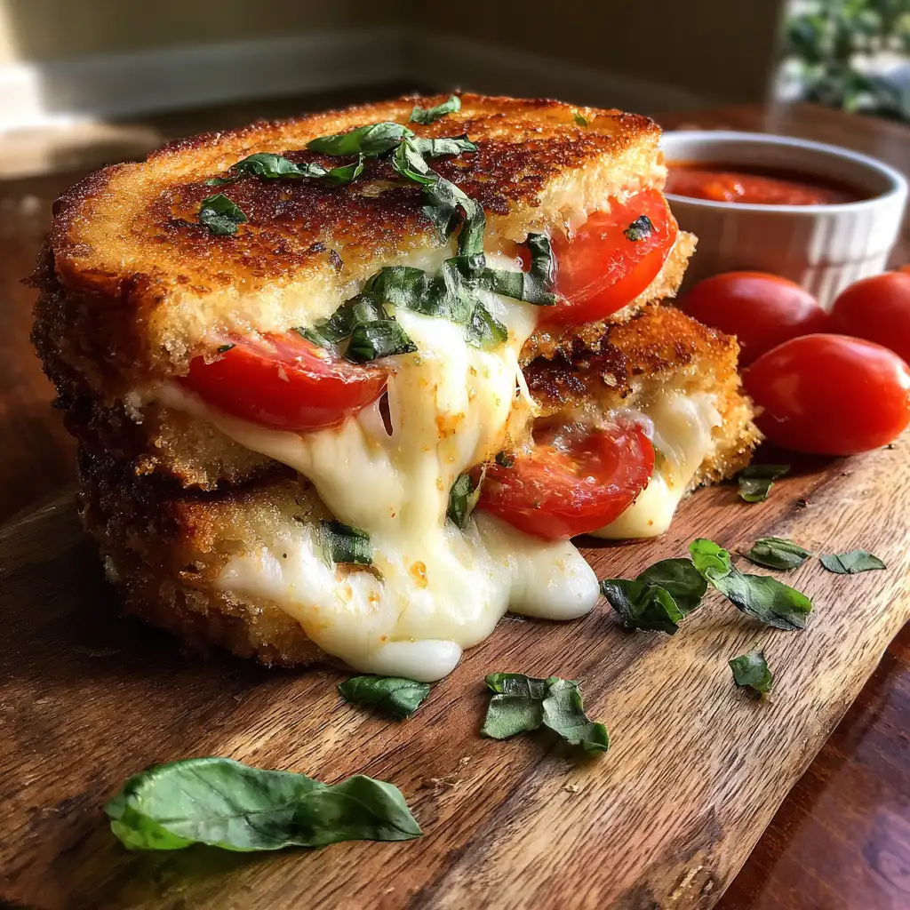 Caprese Grilled Cheese Sandwich A Flavorful Delight!