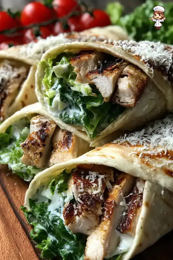 Chicken Caesar Wraps A Quick and Tasty Meal Idea!