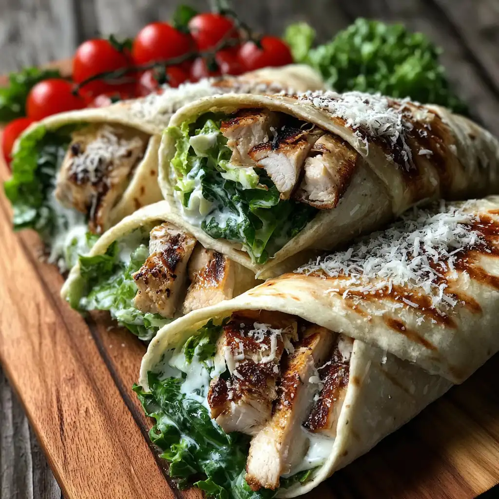Chicken Caesar Wraps A Quick and Tasty Meal Idea!