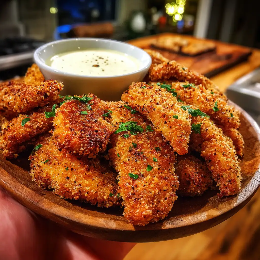 Chicken Tenders with Yogurt Dipping Sauce are Irresistible!