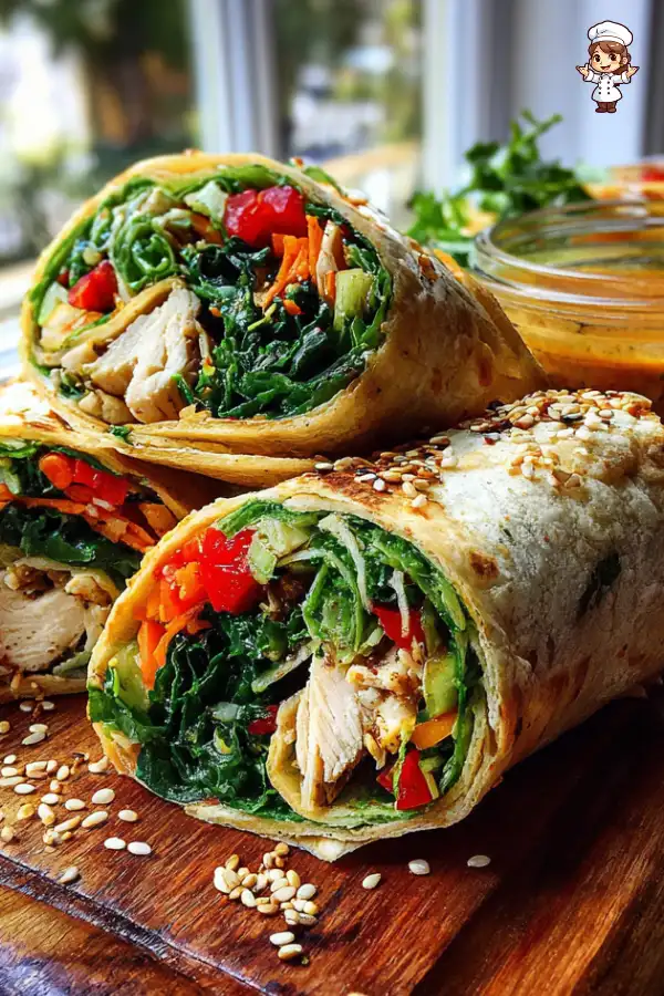 Chicken and veggie wraps Discover delicious recipes now!