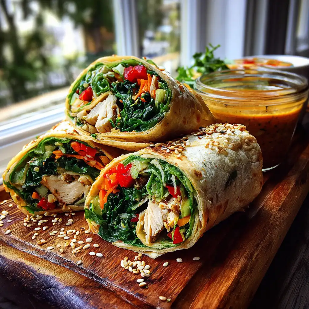Chicken and veggie wraps Discover delicious recipes now!