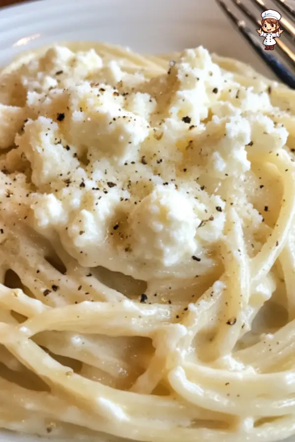 Creamy Mexican White Spaghetti Recipe with Queso Fresco & Bay Leaves