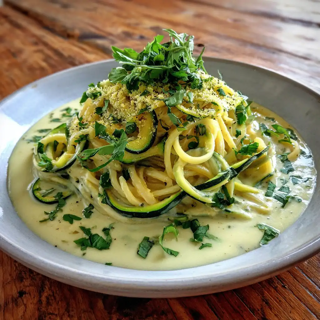 Creamy Vegan Zucchini Pasta A Delicious Healthy Delight!