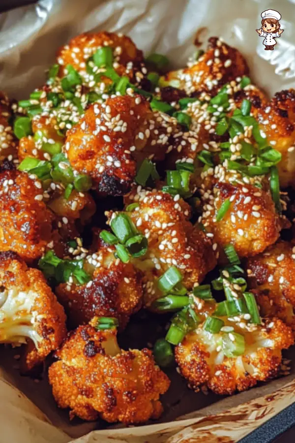 Crispy Korean Baked Cauliflower with Gochujang Sauce (Vegan & Gluten-Free)