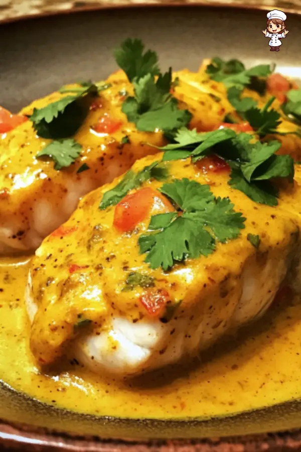 Delicious Fish Fillets with Creamy Spicy Cashew Sauce Recipe