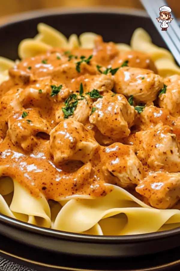 Easy Chicken Paprikash Over Buttered Egg Noodles  Hungarian Comfort Food