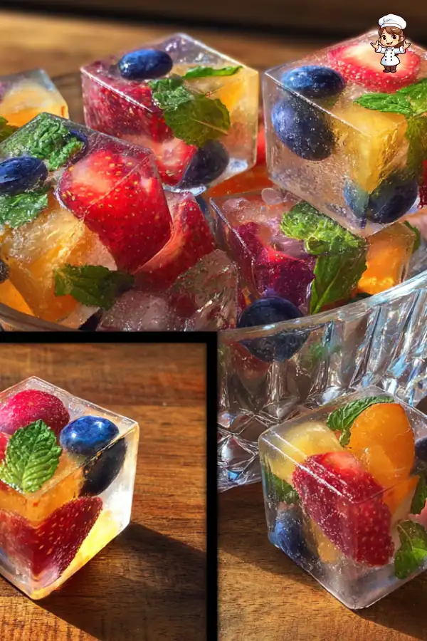 Fruit-infused ice cubes elevate your drinks effortlessly!