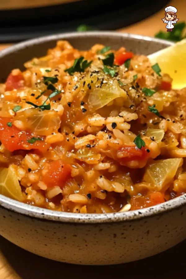 Hearty Greek Lahanorizo (Rice and Cabbage in Sauce) – Easy, Healthy & Comforting