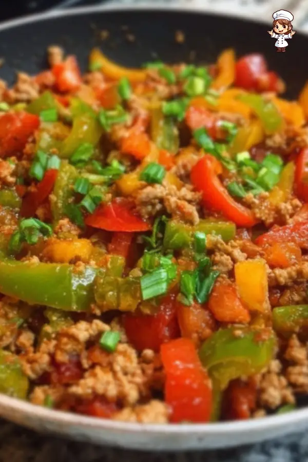 How to Make Ground Turkey and Bell Pepper Skillet