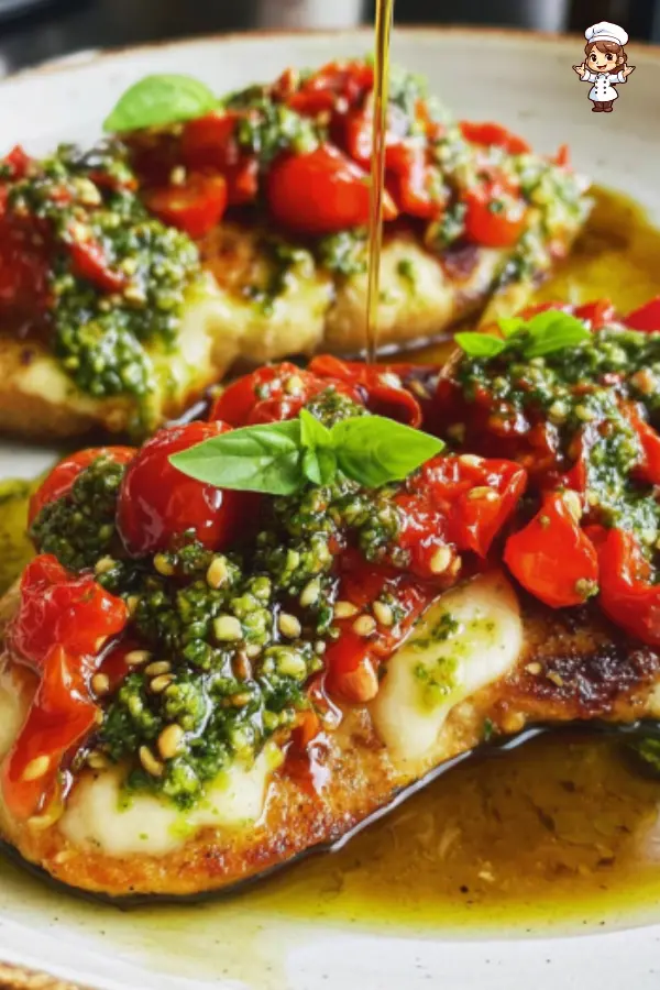 How to Make Pesto Bruschetta Chicken
