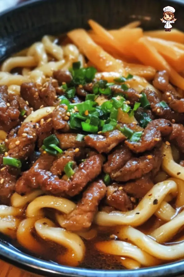 How to Make Simple Black Pepper Beef Udon