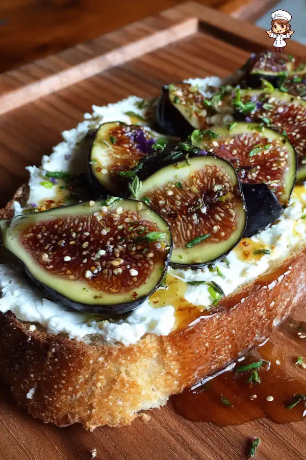 Ricotta Toast with Fresh Figs and Honey