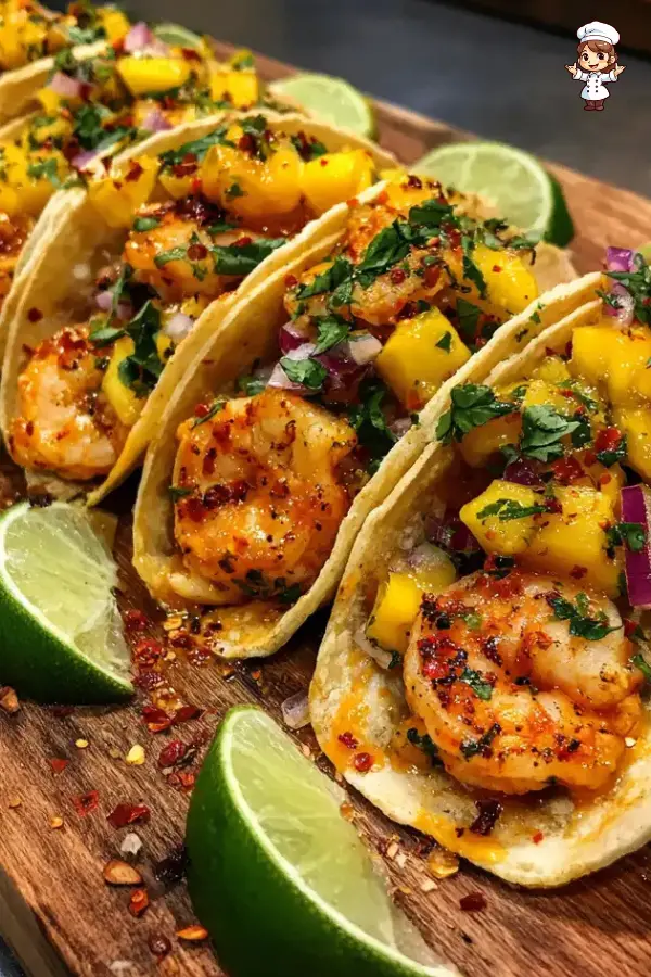 Shrimp Tacos with Mango Salsa