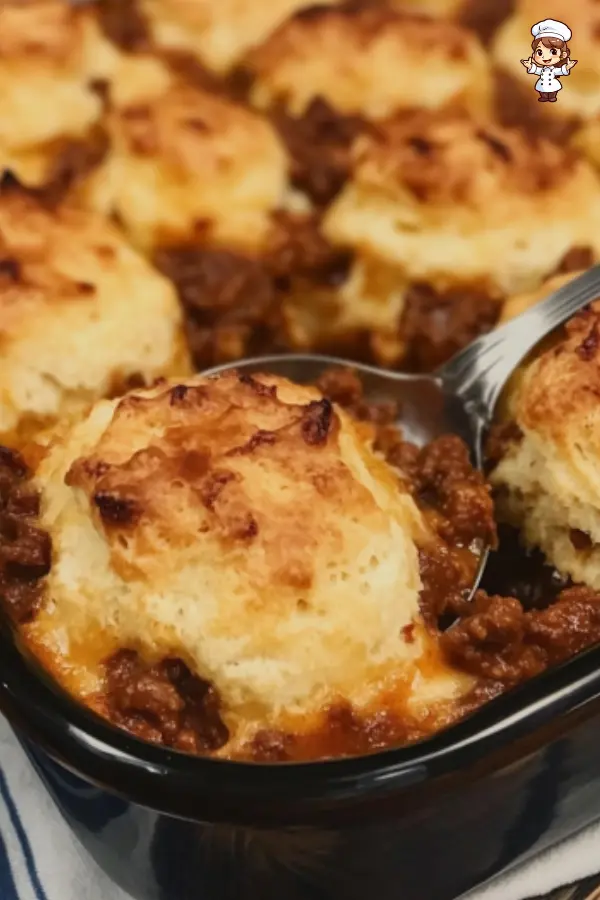 Sloppy Joe Biscuit Casserole (Easy Comfort Food Recipe)