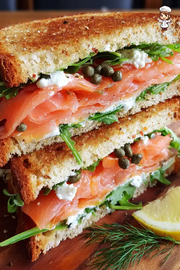 Smoked salmon sandwich Discover the ultimate recipe!