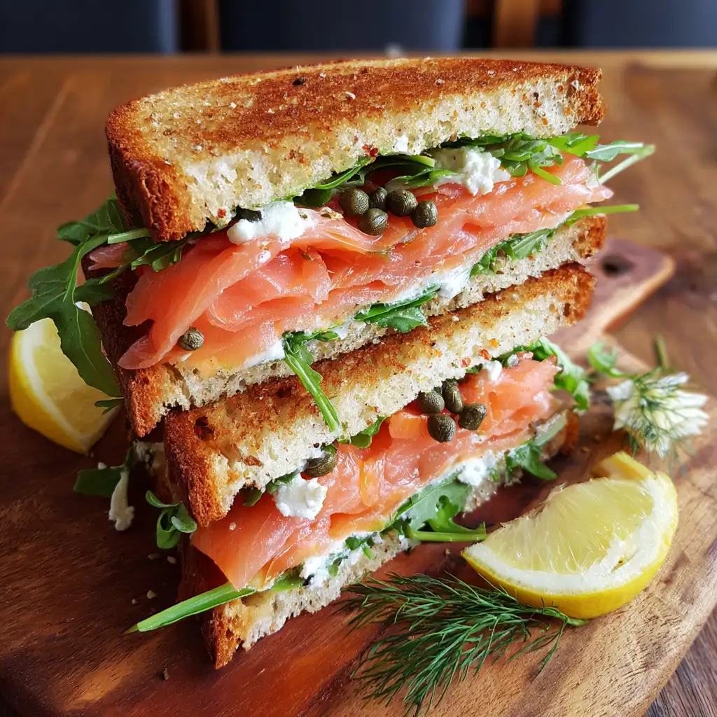 Smoked salmon sandwich Discover the ultimate recipe!