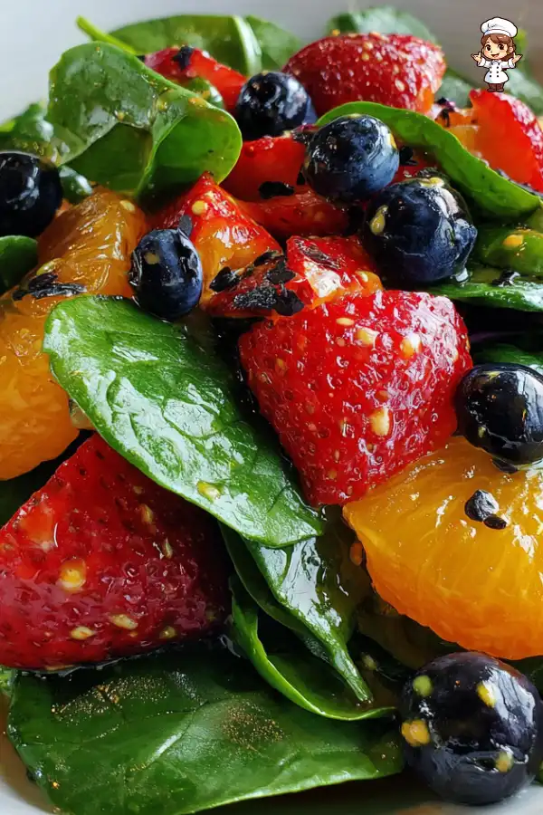 Spinach and fruit salad Discover its health benefits!