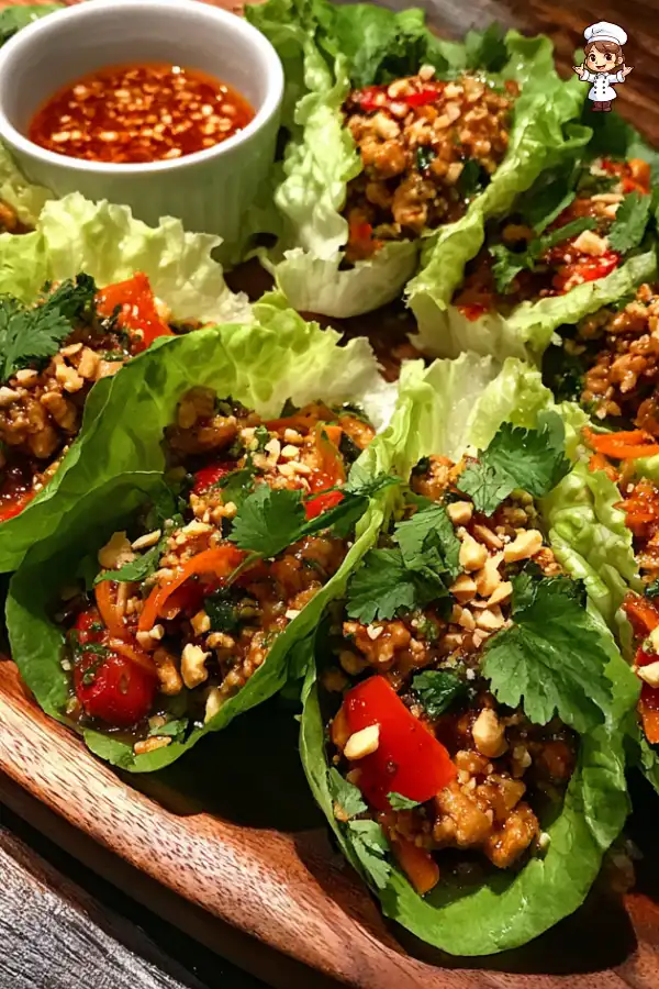 Thai Chicken Lettuce Wraps