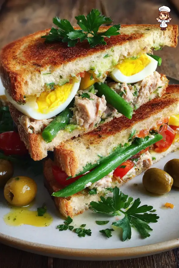 Tuna Niçoise Salad Sandwich A Flavorful Twist Awaits!