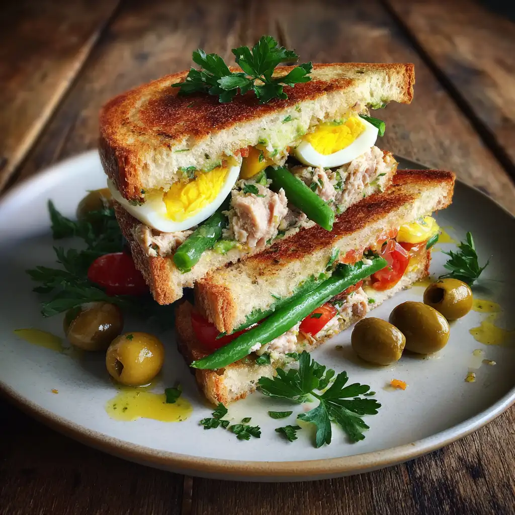 Tuna Niçoise Salad Sandwich A Flavorful Twist Awaits!