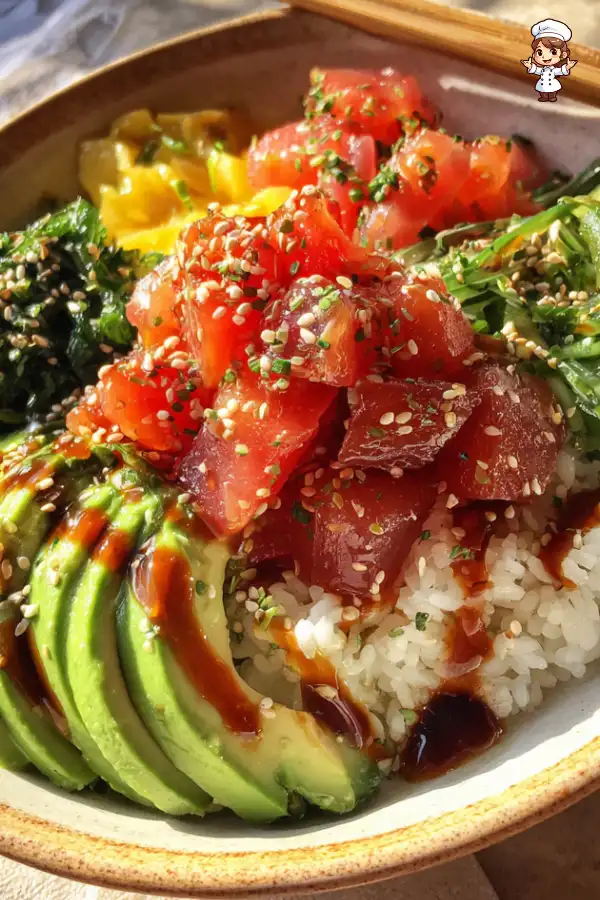 Tuna Poke Bowl with Avocado Recipe A Fresh Delight!