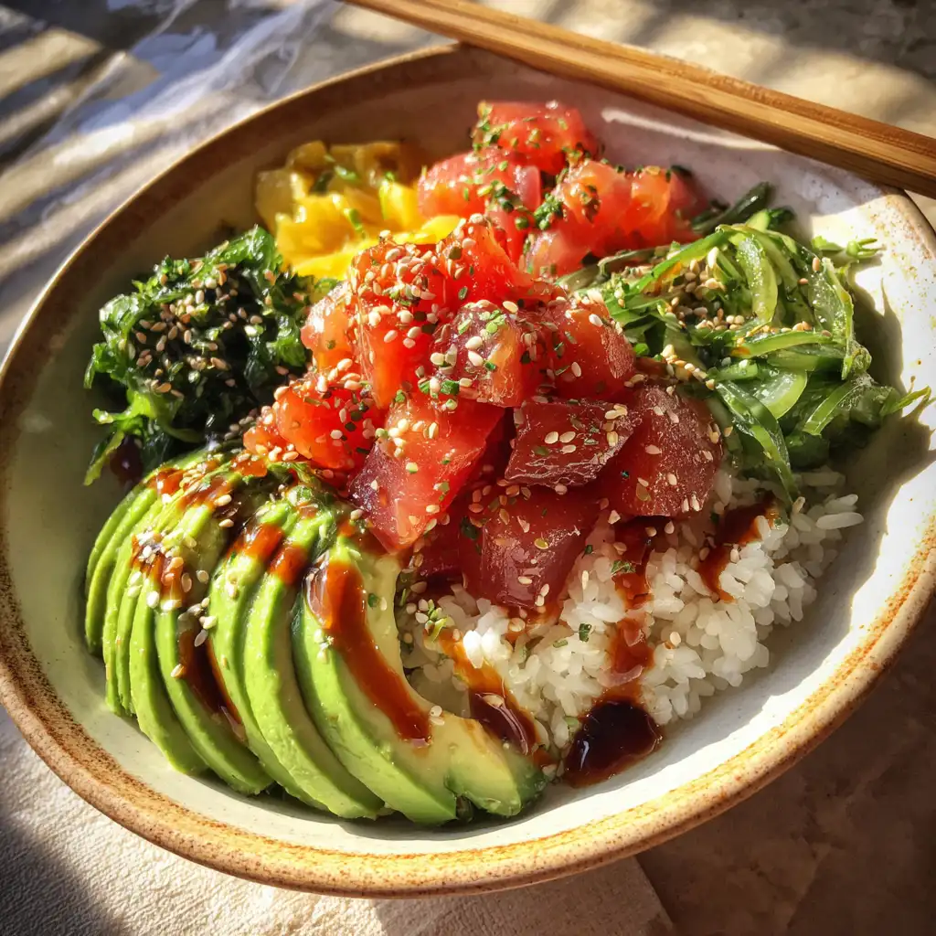Tuna Poke Bowl with Avocado Recipe A Fresh Delight!