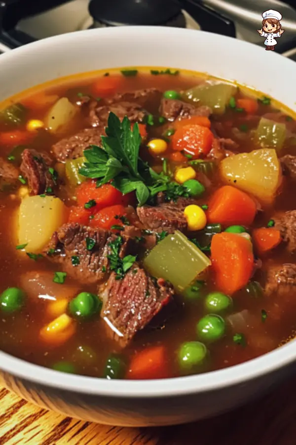 Vegetable Beef Soup Recipe – Easy, Comforting, and Full of Flavor