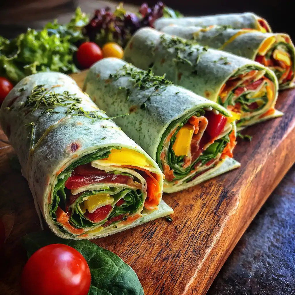 Veggie tortilla wraps are a delicious way to eat healthy!