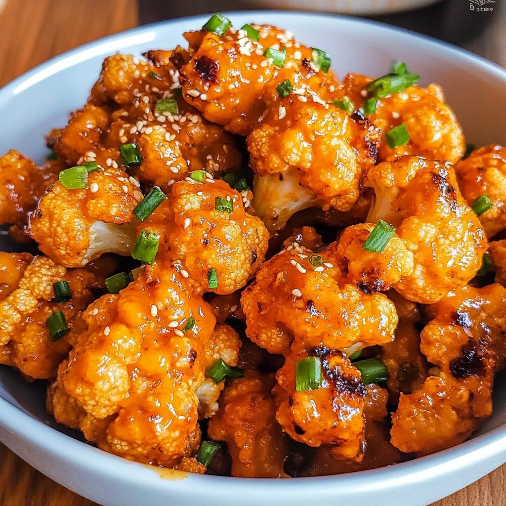 Crispy Baked Bang Bang Cauliflower – Easy Spicy Vegan Snack or Side