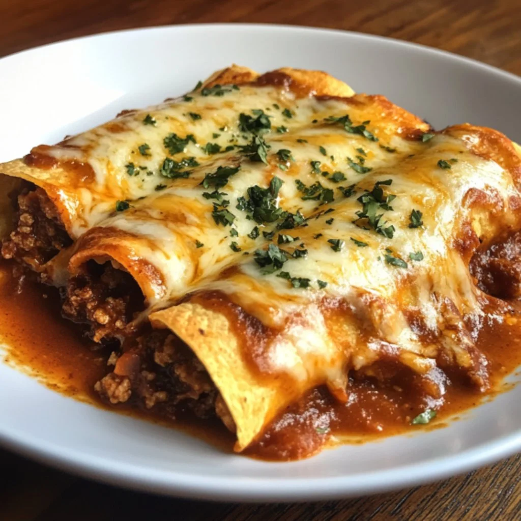 Authentic Beef Enchiladas Recipe – Easy, Cheesy & Flavor-Packed