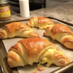Delicious crab crescent rolls served fresh on a platter