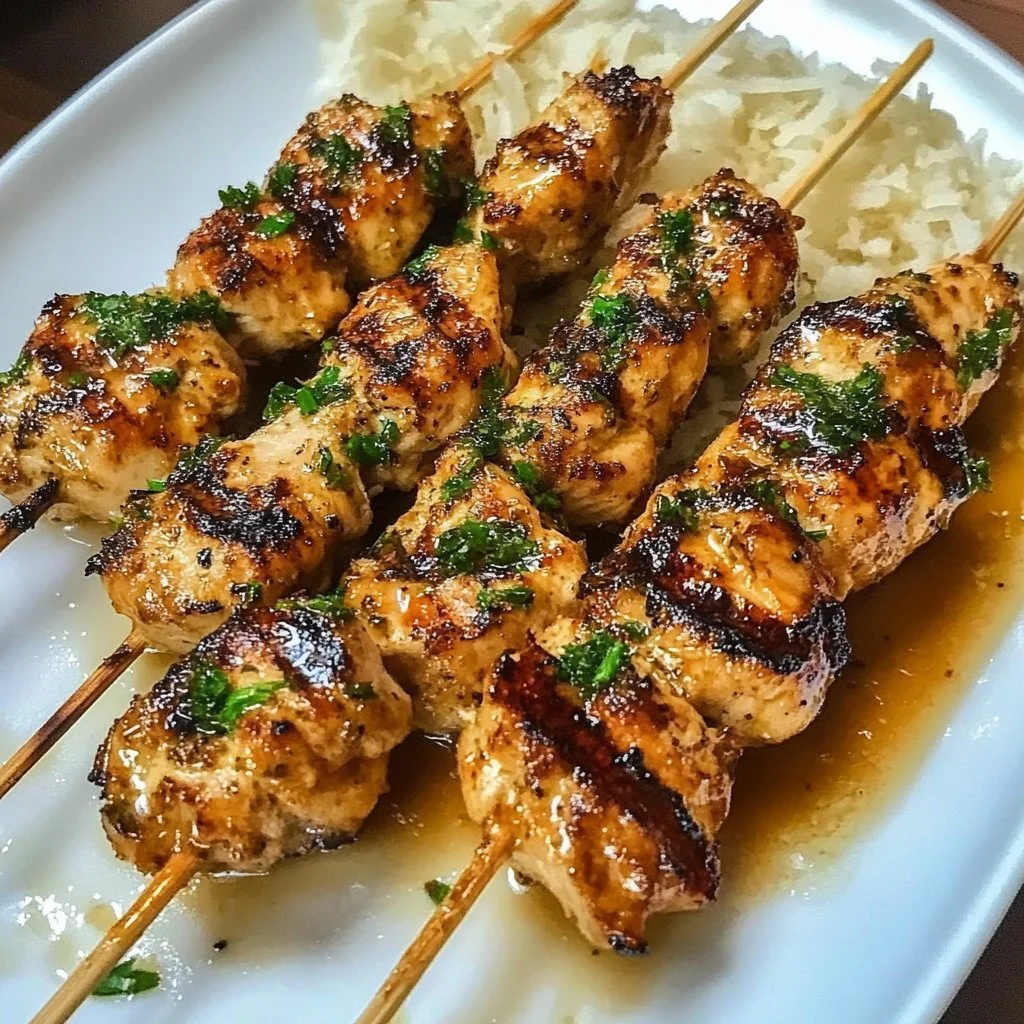 Grilled Chicken Skewers with Ranch Marinade – Easy & Flavorful BBQ Recipe