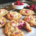 Freshly baked Lemon Raspberry Cookies with vibrant lemon and raspberry flavors