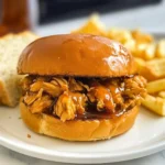 Slow Cooker Hot Honey Chicken Sandwiches