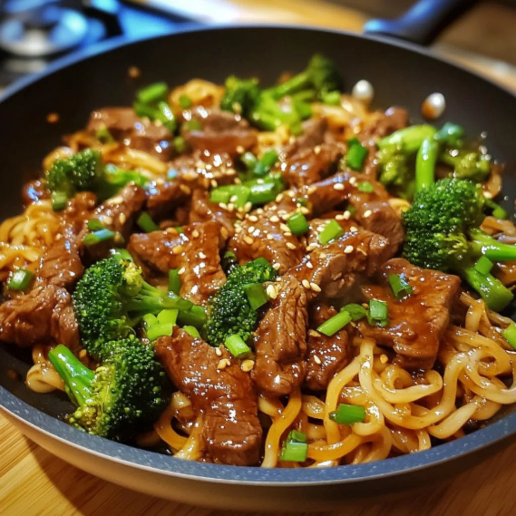 Sticky Beef & Noodles One Pan – Quick, Flavorful Weeknight Dinner